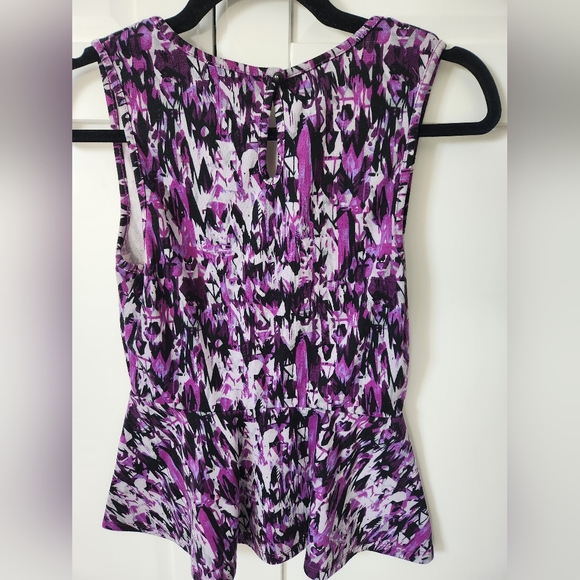 SEDUCTIONS Purple peplum shirt - Picture 7 of 7